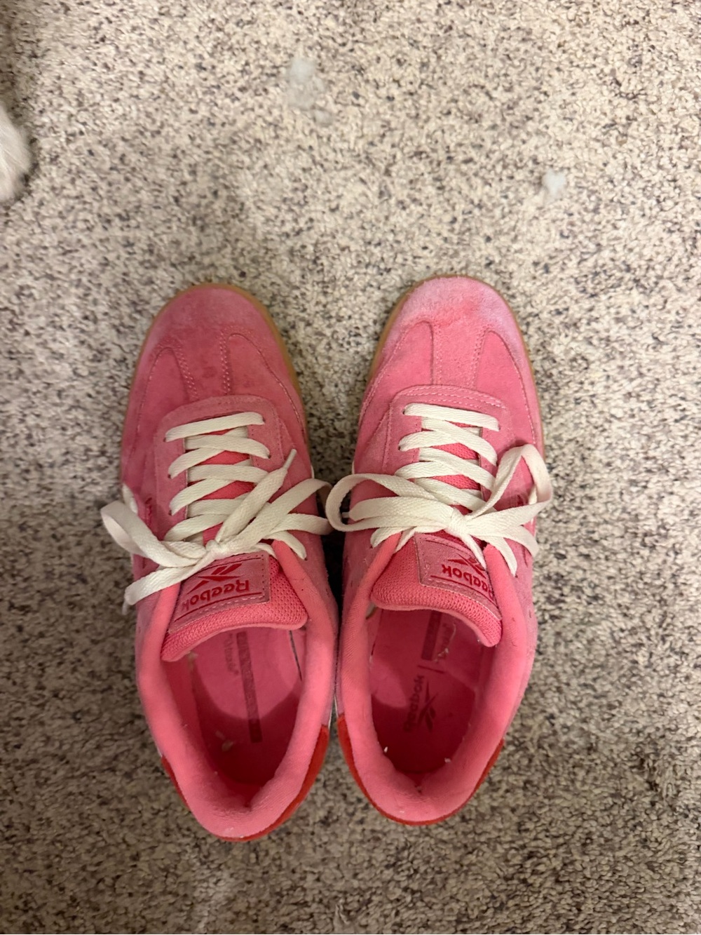 Reebok Women's Pink Suede Sneakers